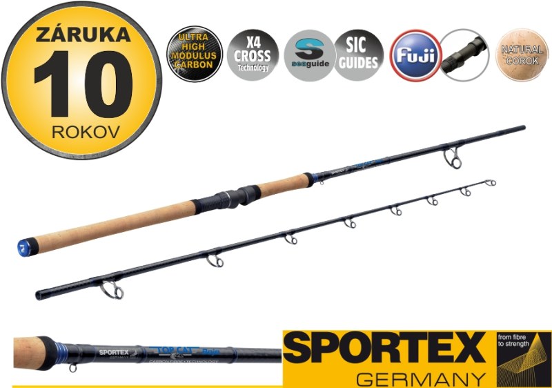 Sumcové prúty SPORTEX Top Cat Boje 2-diel 275cm / 200-500g