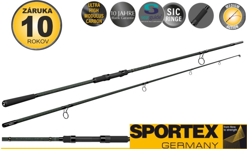 Kaprárske prúty SPORTEX Paragon Carp CS-2 / 2-diel 366cm / 3,25lbs