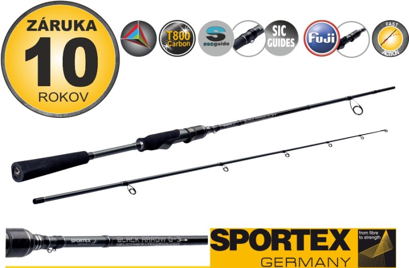 Prívlačové prúty Black Arrow G-3 ultra light 270cm / 0,5-7g