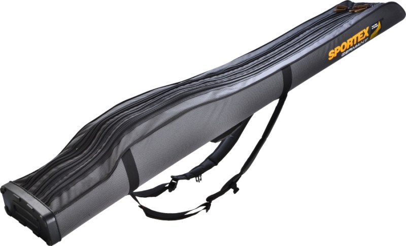 SPORTEX púzdro trojkomorové III - šedé Dĺžka: 175cm