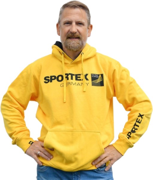 SPORTEX Mikina s kapucňou - žltá Veľkosť: XL
