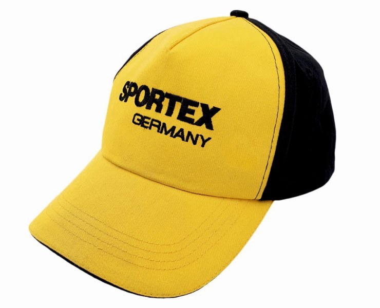 Šiltovka SPORTEX s logom, žlto - čierna
