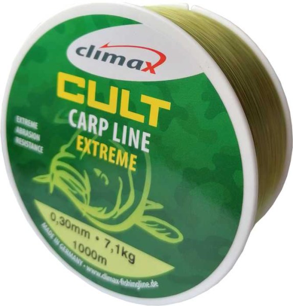 Silon CLIMAX CULT Carp Line Extreme mattolive 1000m Priemer: 0,35mm nosnosť: 9,1kg