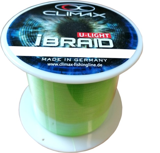 Pletená šnúra Climax iBraid U-Light neon-zelená 3000m Priemer: 0,06mm / 4,5kg
