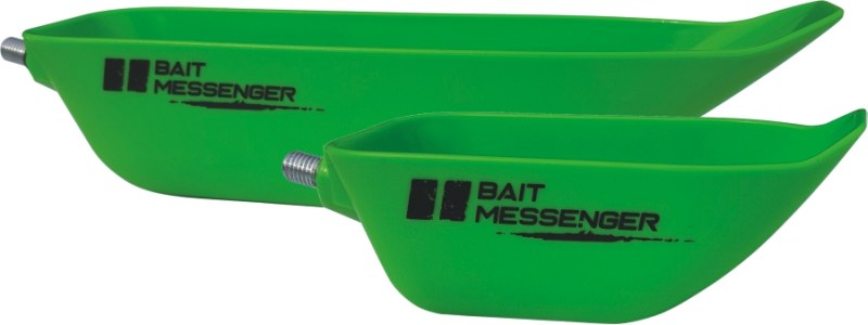 Kŕmna lyžica Bait Messenger zelená veľkosť L: 26 x 7cm