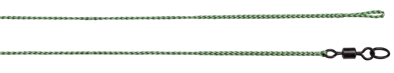 TANDEM BAITS Leadcore leaders Ring Swivel 60 cm Weed farba gravel