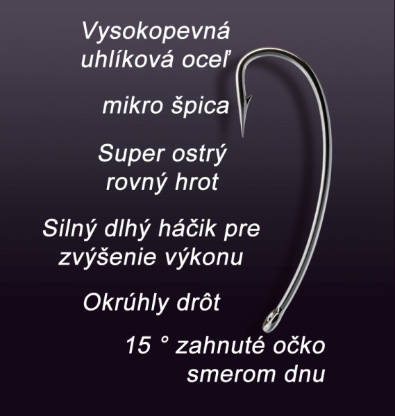 TANDEM BAITS Nailer Long Shank - Tandem Baits veľkosť 6, 10ks