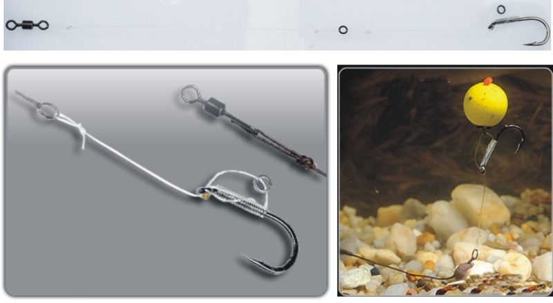 TANDEM BAITS FC Hinged stiff Rig, háčik 2, šnúra 25 lb háčik 6/25lb/15cm