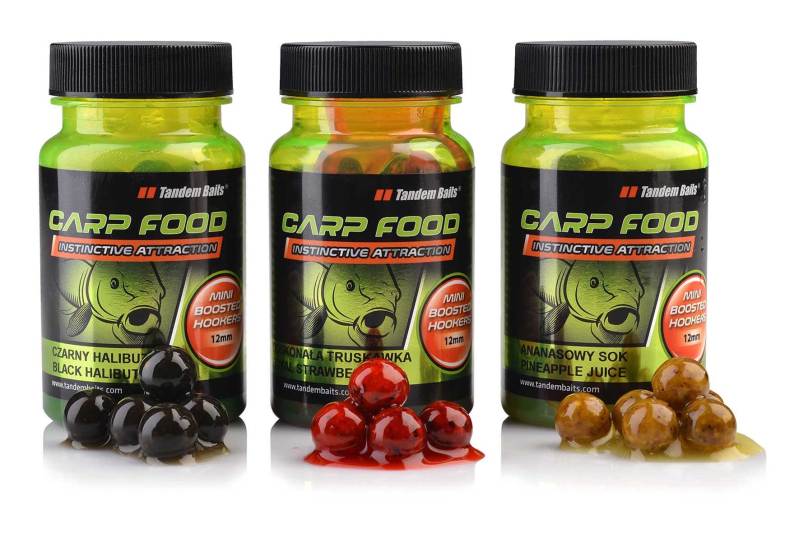 Carp Food Mini Boosted Hookers boilies 12mm / 50g Royal Strawberry
