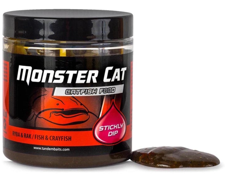 Monster Cat Sticky Dip 150ml - Tandem Baits Fresh Liver (čerstvá pečeň)