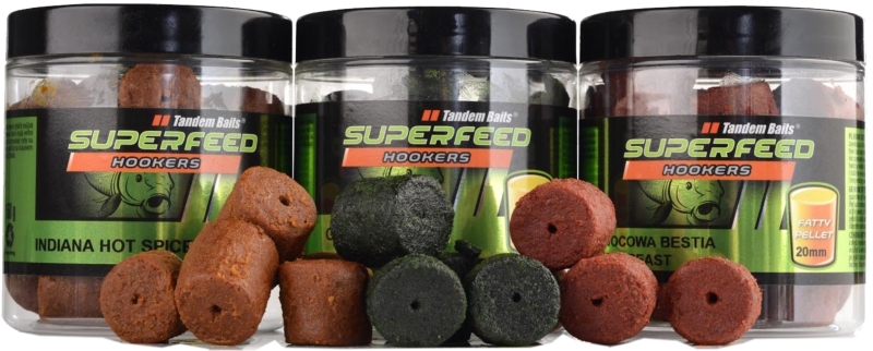 Super Feed - Hook Fatty Pellet - 14mm / 150g Halibut & Strawberry/Halibut a jahoda