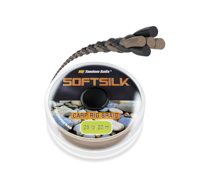 FC Softsilk kaprove šnury 15 lb / 20 m Gravel (25 lb / 20 m)