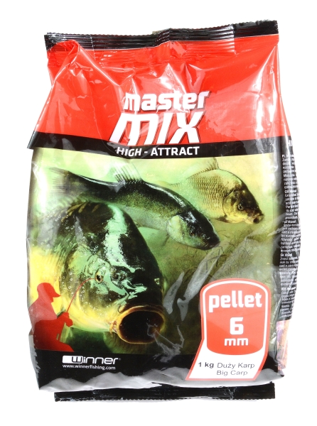 Pelety Master Mix 6mm/1kg (Veľký Pleskáč)