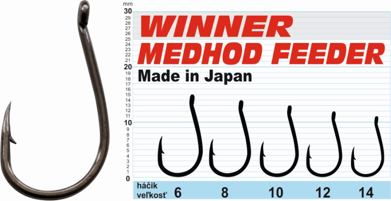 Háčik - Professional Method Feeder MF X7 / 10ks balenie 10ks balenie - MF X7 - veľkosť 14