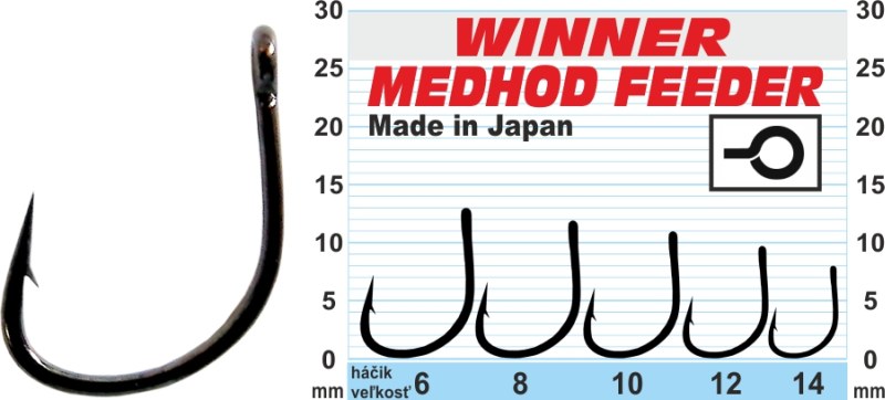 Háčik - Professional Method Feeder MF X9 / 10ks balenie 10ks balenie - MF X9 - veľkosť 12
