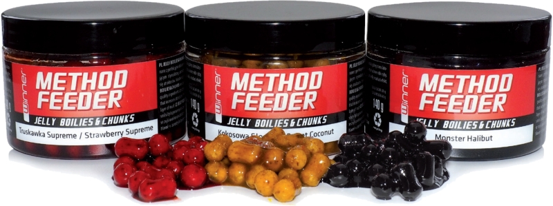 Method/Feeder - Jelly Boilies & Chunks 140g - potápavé Squid&Orange