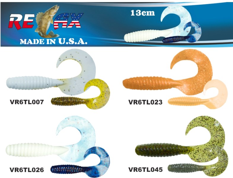RELAX twister 6 (13cm) cena 1ks/bal5ks farba VR6TL023