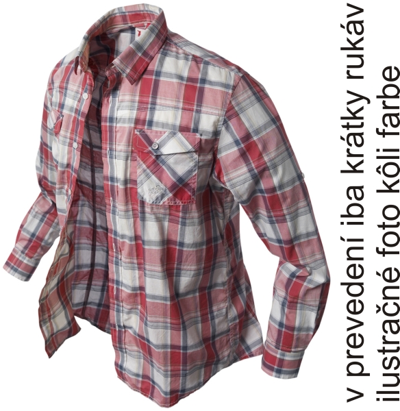 krátka košeľa Banga (red checkered) veľkosť S