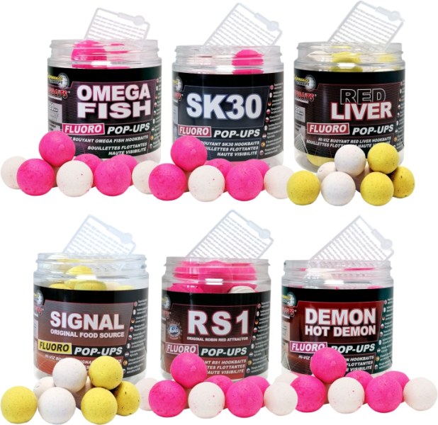 Starbaits FLUO POP UP boilies 20mm/80g Signal