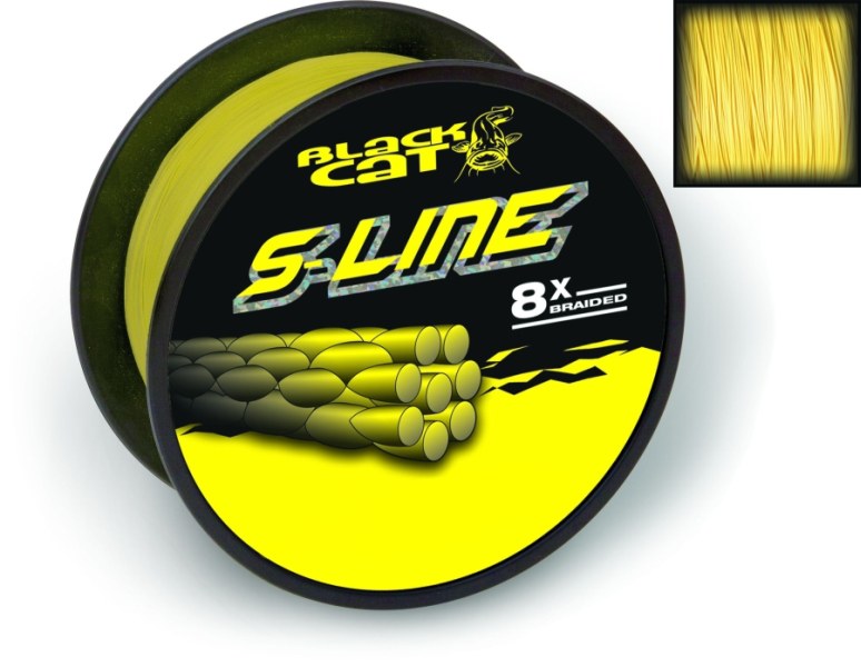 Sumcová šnúra Black Cat S-Line 8 vláknová 0,55mm/450m/70kg