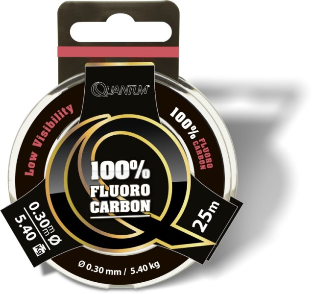 100% Fluoro Carbon Predator priehľadný 25m Priemer: 0,45mm, nosnosť: 10,70kg