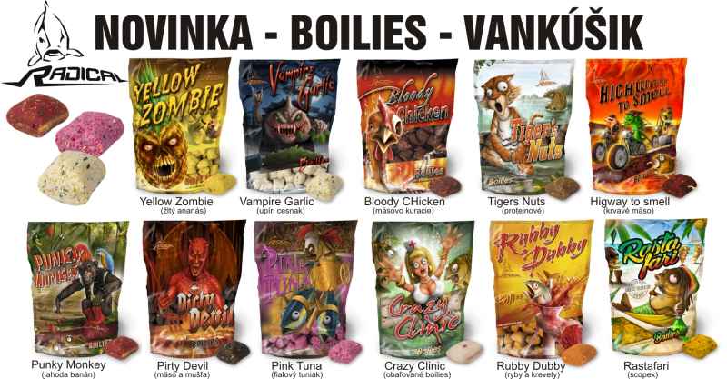 Radical nástraha - vankúšik - 20x20mm / 1kg