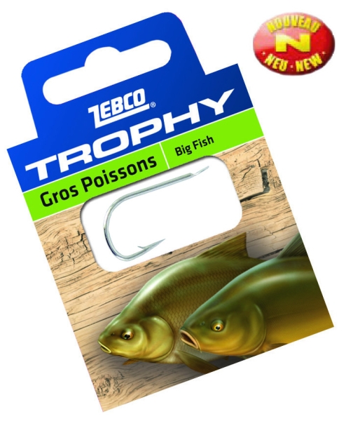 háčik zebco Trophy Big Fish, vel.12, 0.14mm, 0.5m