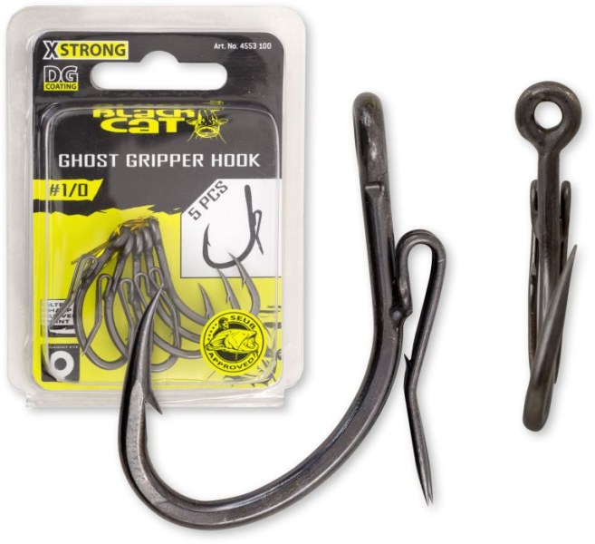 Sumcový háčik Black Cat Ghost Gripper DG coating 5ks Veľkosť: #2/0