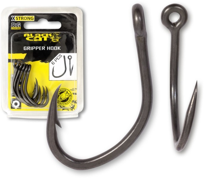 Sumcový háčik Black Cat Gripper DG coating 6ks Veľkosť: #2/0