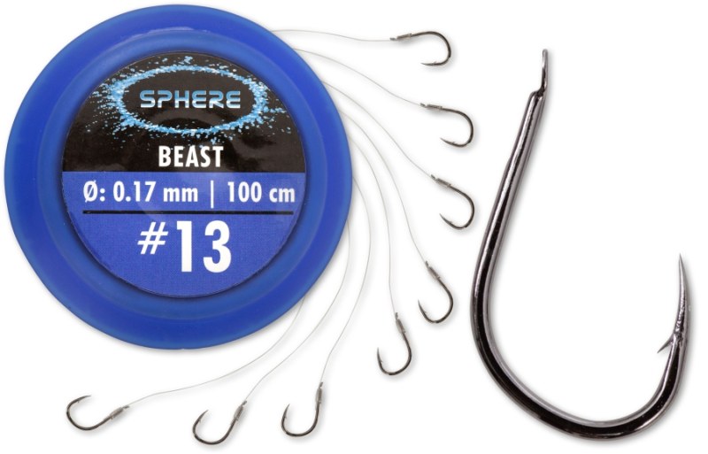 Hotové nadväzce Beast Browning SPHERE 100cm/8ks Priemer: 0,17mm/2,95kg háčik: 13
