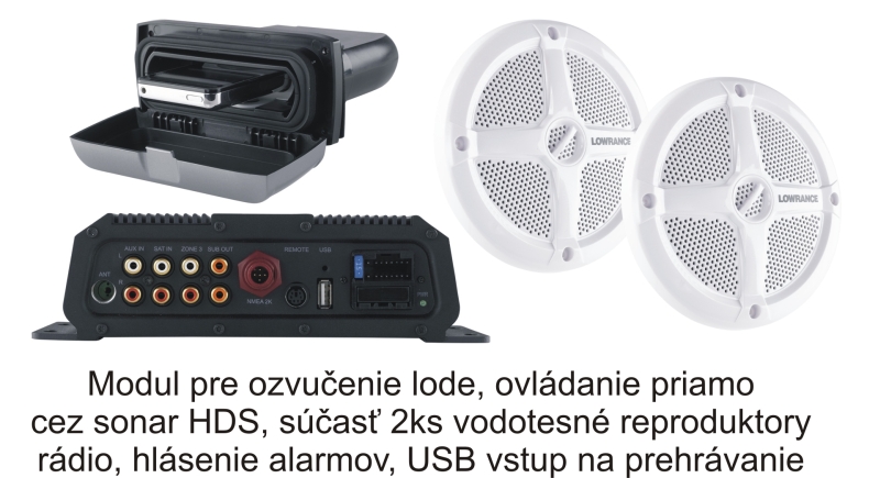 SONICHUB audio server + vodotesné reproduktory