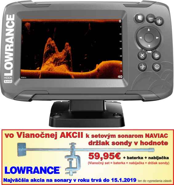 Sonar Lowrance HOOK2-5x HDI GPS SplitShot