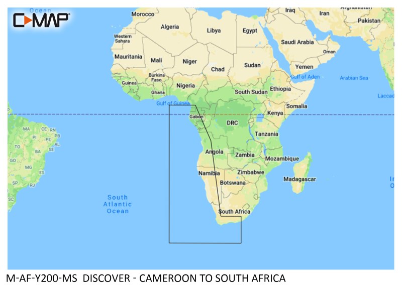 C-Map DISCOVER - CAMEROON - SOUTH AFRICA