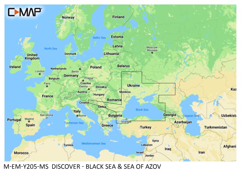 C-Map DISCOVER - BLACK SEA AND SEA OF AZOV