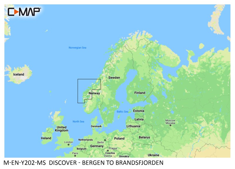 C-Map DISCOVER - BERGEN TO BRANDSFJORDEN