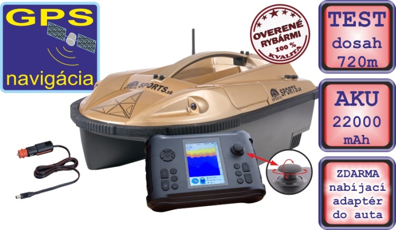 Zavážacia loďka Prisma 7G +sonar+ GPS-SET