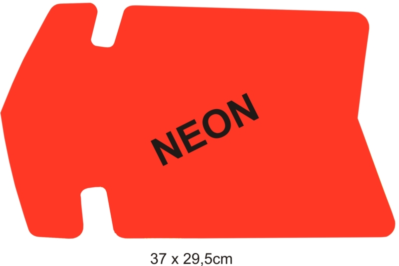 Reklamná šipka - balenie 25ks 30x19,5cm neón žltá 25ks