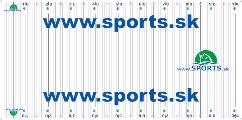 Rybársky meter podložka SPORTS 100 x 50cm