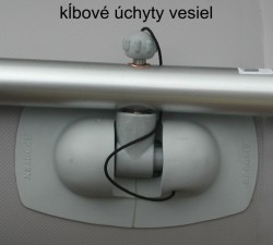 Detailn fotka na veslov as respektve na as kde je klbov prevedenie na dobr obsluhu na vode