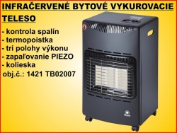 Plynové kachle 4,2kW ( rozmery 410x700x440mm)