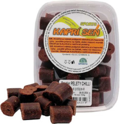 SPORTS Kaprí sen pelety potápavé 12mm/100g Chilli+korenie