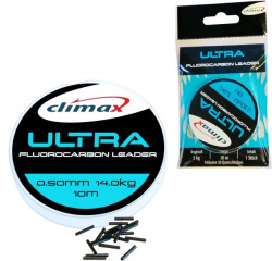 100% Climax Fluorocarbon 10m + 20ks trubičiek