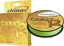 Pletená šnúra CLIMAX Carat 12 fluo žltá 135m