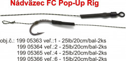 FC Pop - up Rig nadvzec 20 cm / 2 ks / Weedy green