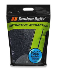 Chytacie pelety Tandem Baits čierny halibut 16mm/5kg