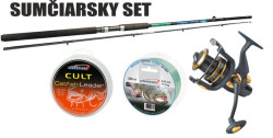Sumčiarsky SET prút (200-500g)+navijak Patriot FD+silon