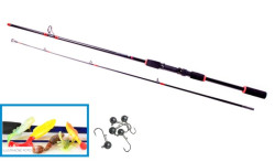 SPORTS Spinning set 1+10 (prt 1,8m+ 5ks relax nstrah+jigy)