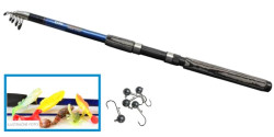 SPORTS Spinning set 1+10 (teleskop 2,7m+ 5ks relax nstrah+jigy)