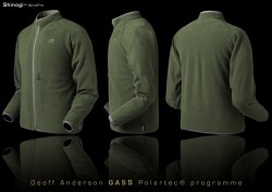SHINOGI GEOFFAnderson  fleece bunda zelen�