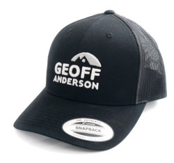 Šiltovka Geoff Anderson SnapBack sieťová s logom čierna